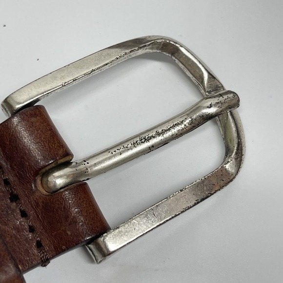 Fabio Corti Women's L Belt Genuine Leather Brown Made in Italy - Picture 4 of 8
